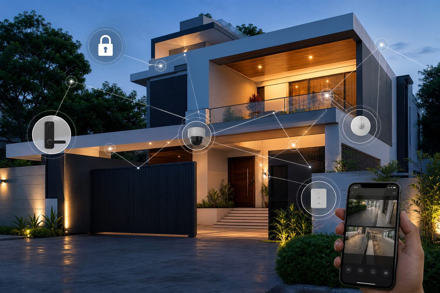Encrypted IoT security for modern villas